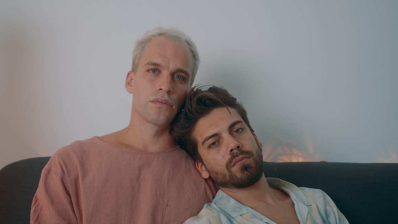 Two Men Relaxing Together