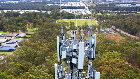 vista aérea de las torres de telecomunicaciones australianas