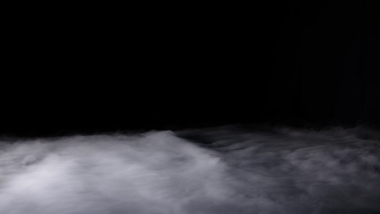 현실적인 건조 얼음 연기 구름 안개