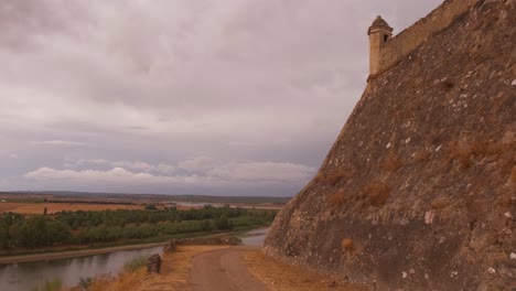 jurumenha castle captured from the road adjacent to the fortress