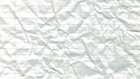 paper background stop motion animation crumpled lined school pad notes loop 4k