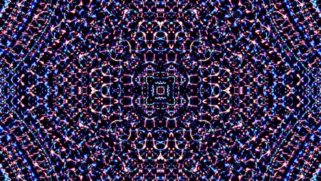 patrón de kaleidoscopio abstracto con colores completos. mandala mágica. 4k