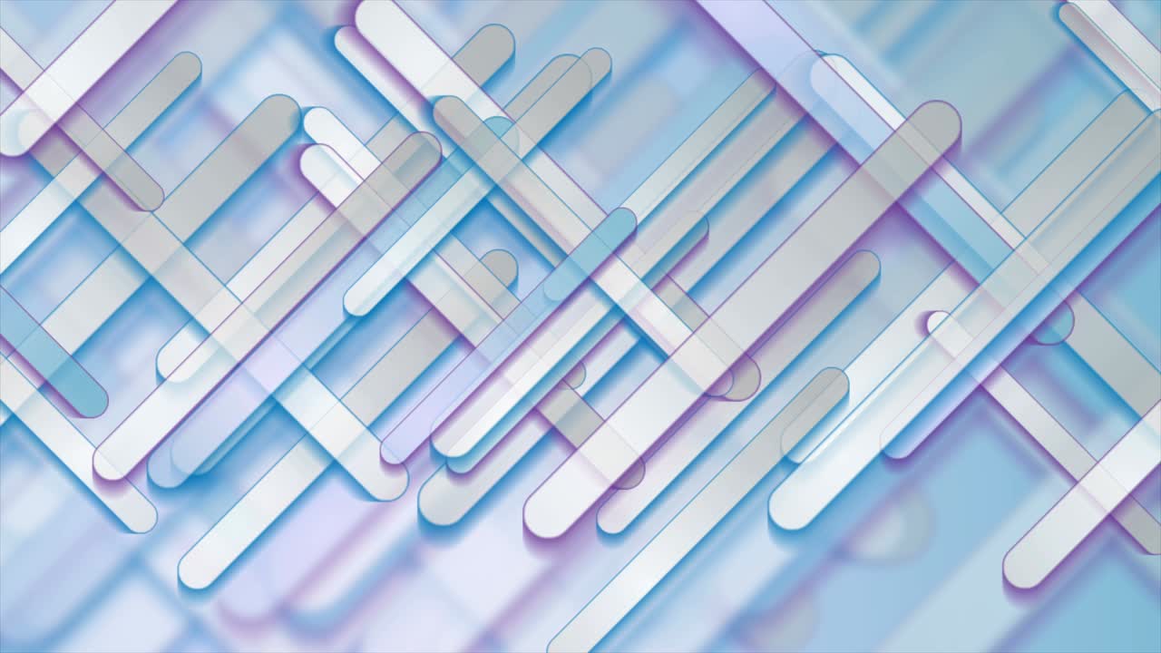 Blue and violet stripes abstract geometric motion background