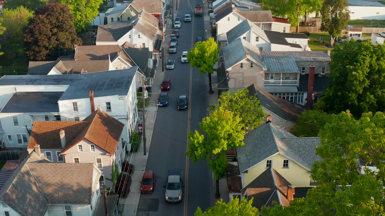Amerikansk småby.