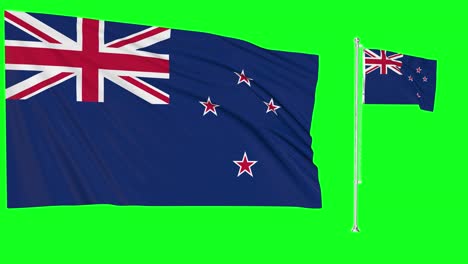 Green-Screen-Waving-New-Zeland-Flag-or-flagpole