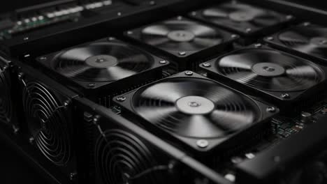 a high-performance cooling system showcased with multiple black fans and precision design for optimal heat dissipation in computer hardware