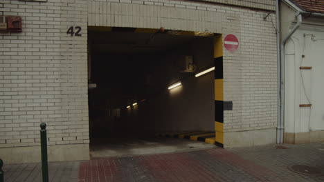 underground garage entrance