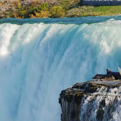 the famous waterfall niagara falls a popular spot among tourists from all over the world 1