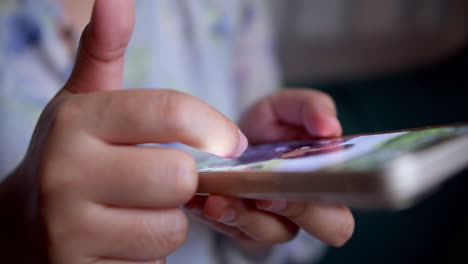 Woman-Engrossed-in-Browsing-and-Messaging-on-Mobile