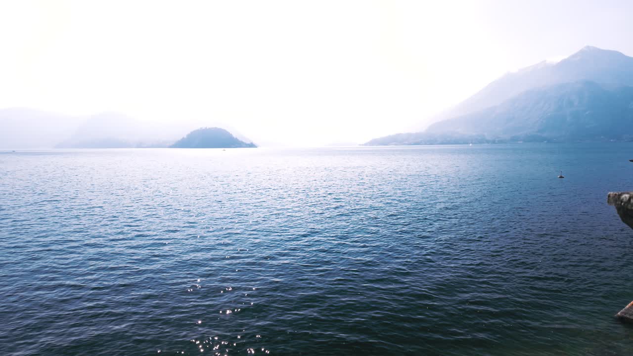 Lake Como in Italy, moving forward