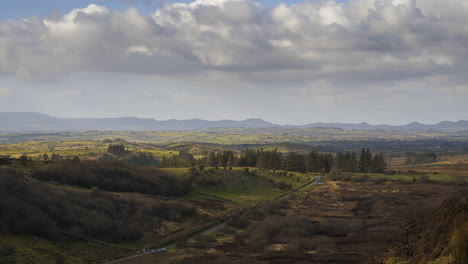 time lapse of rural agricultural nature landscape during the day in ireland