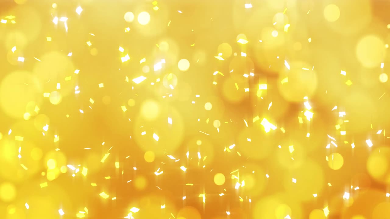 콘페티 위에 있는 빛의 반점들의 애니메이션