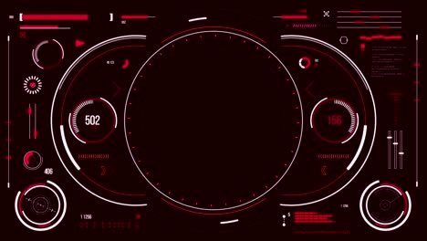 interfaz de usuario futurista con hud y elementos infográficos.