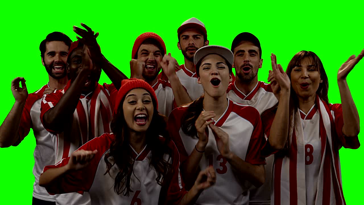 amigos en jersey animando