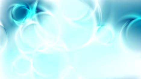 light blue abstract glossy shiny rings video animation