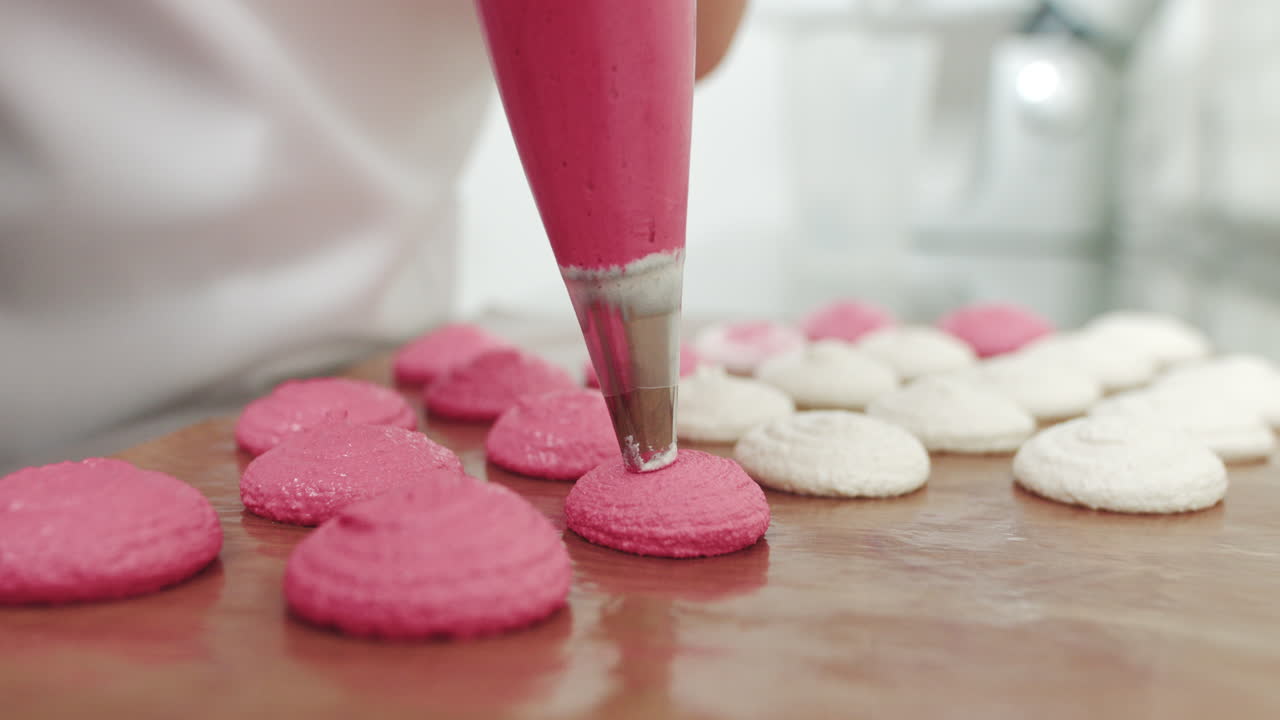 Piping Macarons