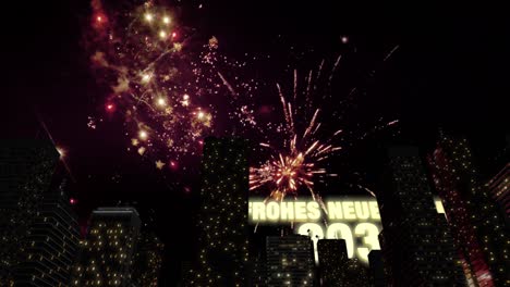 feliz año nuevo 2030 horizonte bucle 4k