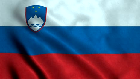 4k seamless loopable flag of slovenia