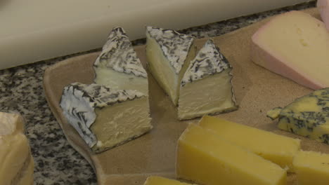 assorted cheese platter