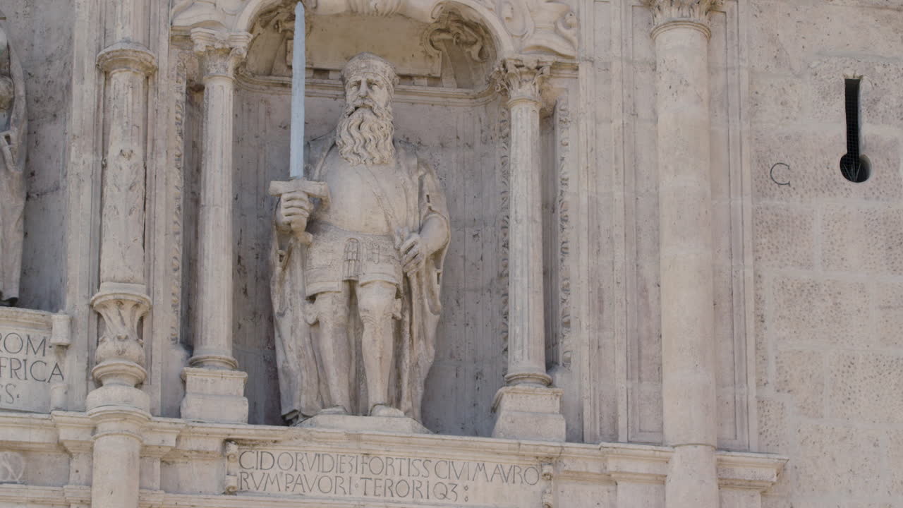 부르고스, 스페인의 아르코 산타 마리아 시티 게이트, 중간 샷 축소
