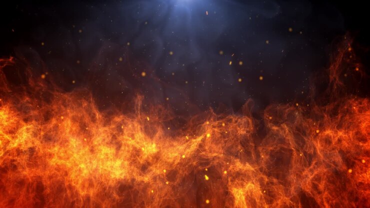 Flammen in Zeitlupe als Stock-Video-Hintergrund