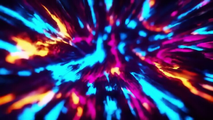 Esplosione al Neon Astratta