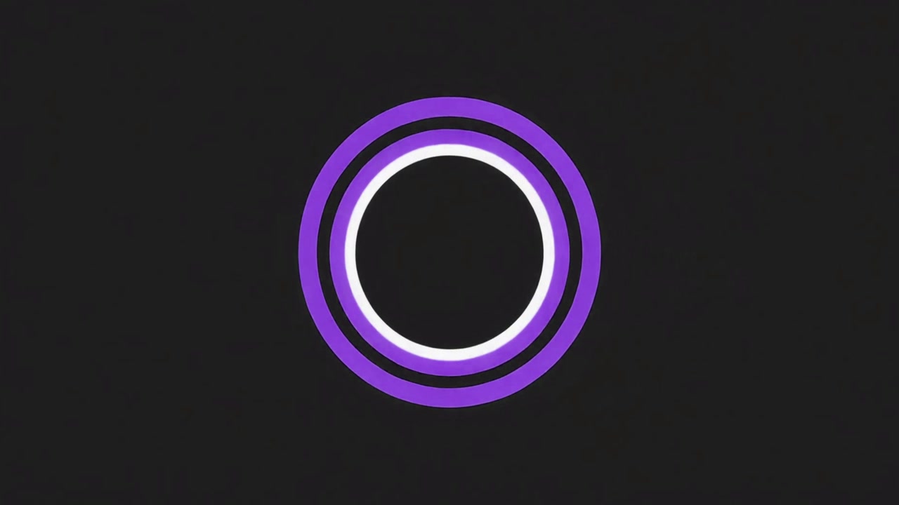 Abstract Animation of Expanding and Contracting Concentric Circles