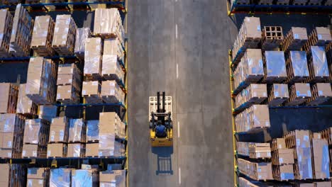 warehouse operations with forklift