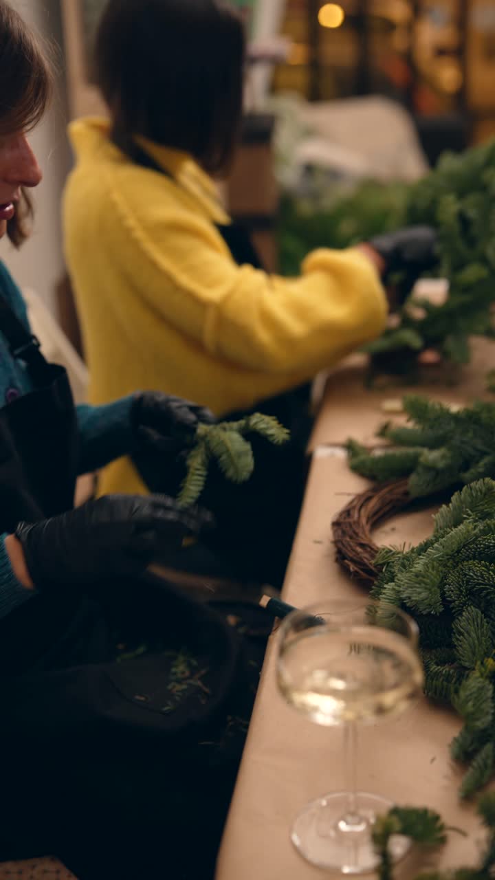 Christmas Wreath Crafting