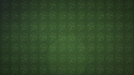 Animation-of-green-shamrocks