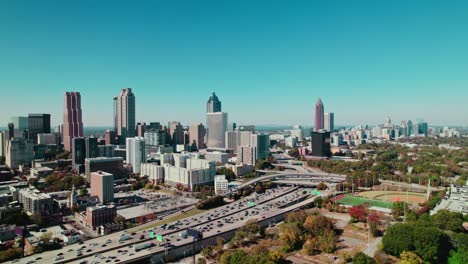 Aerial-of-Atlanta,-Georgia