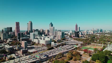 aerial of atlanta, georgia