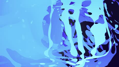 líquido de dibujos animados de color azul en bucle
