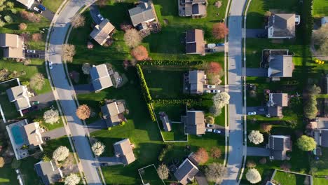 usa neighborhood in spring