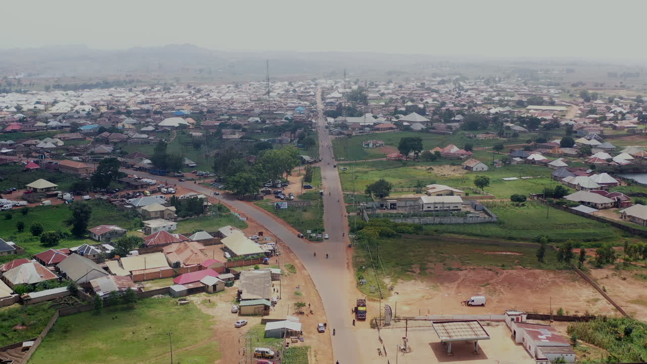 Khu vực chính quyền địa phương Barkin Ladi thuộc bang Plateau, Nigeria gần thị trấn Gwol - cảnh quay từ trên không.