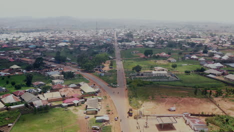 barkin ladi local government area in plateau state, nigeria near the town of gwol - aerial flyover