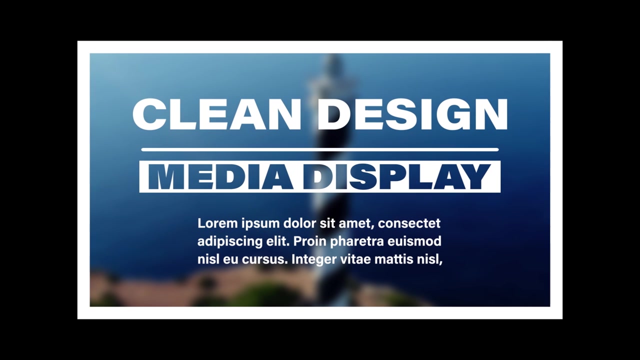 Templat Video Minimalis Modern dengan Hamparan Teks