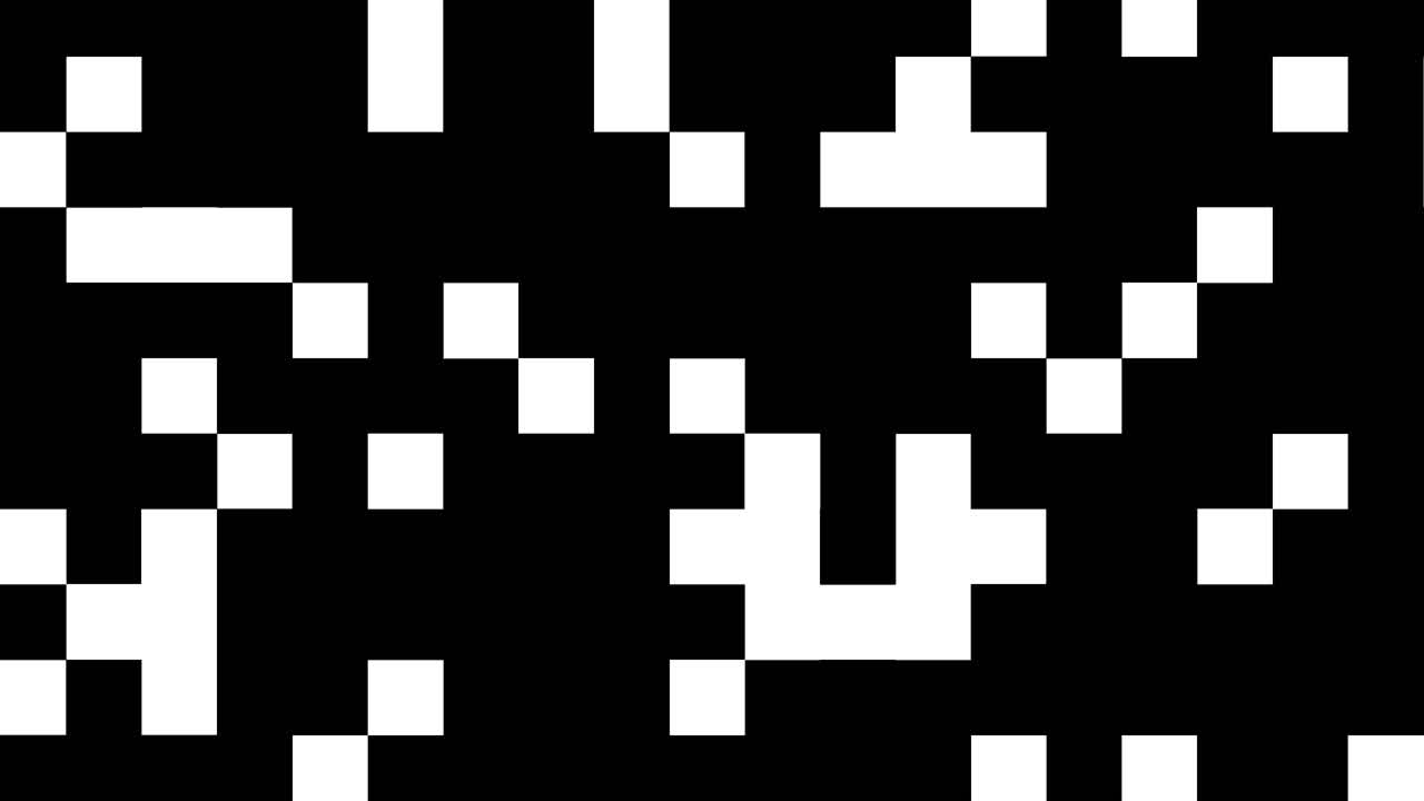 Abstract Digital Pixel Transition with Geometric Squares