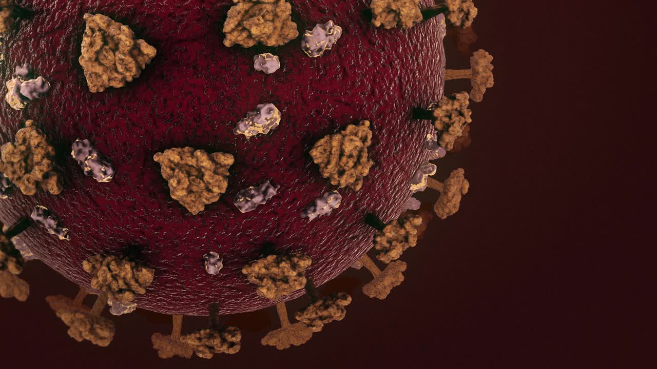 코로나19 코로나 바이러스 콘셉트 배경 루프의 애니메이션