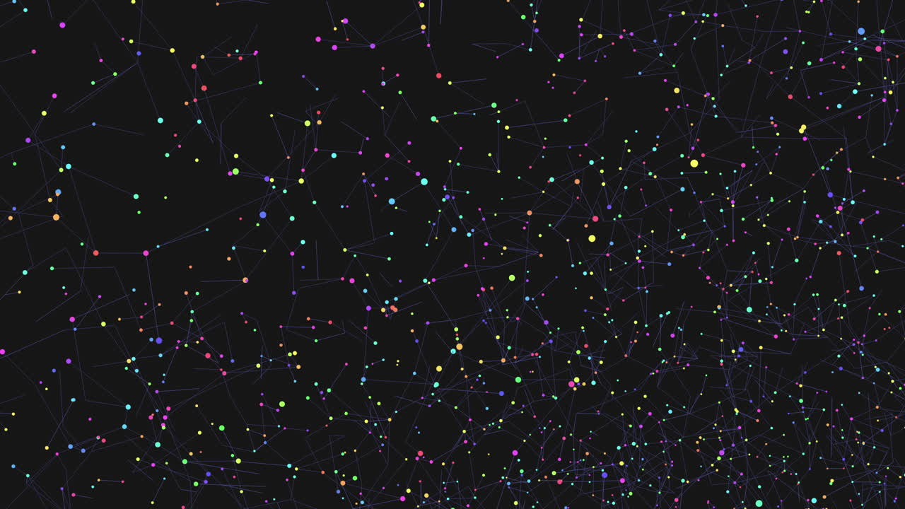 Starry night vividly colored constellation illuminates the sky