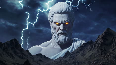 powerful greek god of thunder
