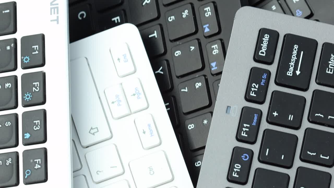 Close-up of Multiple Keyboards