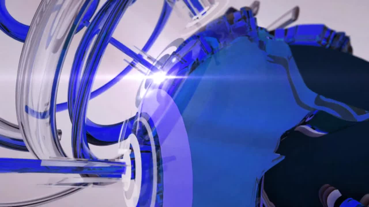 3D 디지털 세계 지도 뉴스 소개 배경