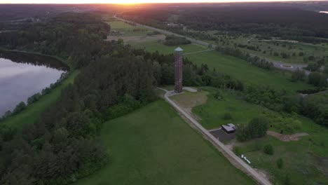 torre de observación de birstonas: la torre más alta de este tipo en lituania