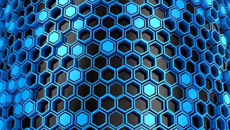 el fondo de los hexágonos