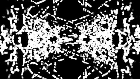 white particles animation