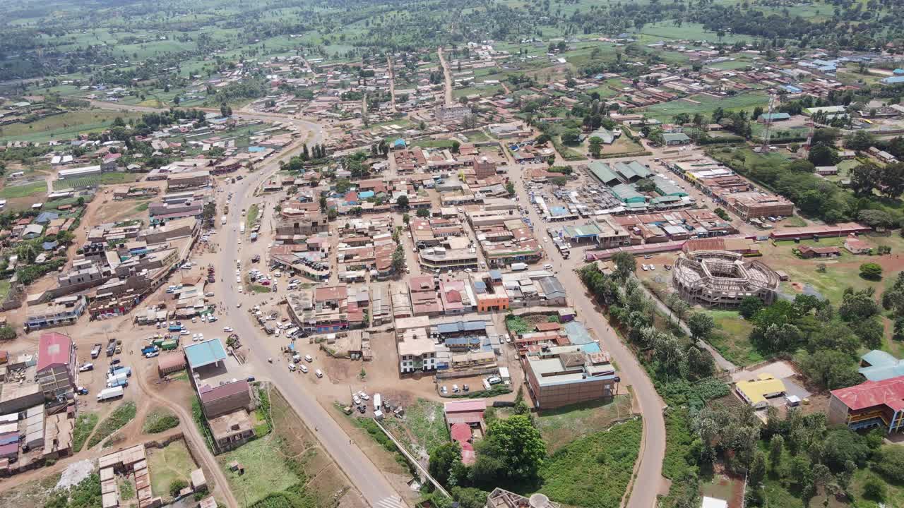 개발 도상 아프리카 도시 로이토토크 (kenya) 의 중심