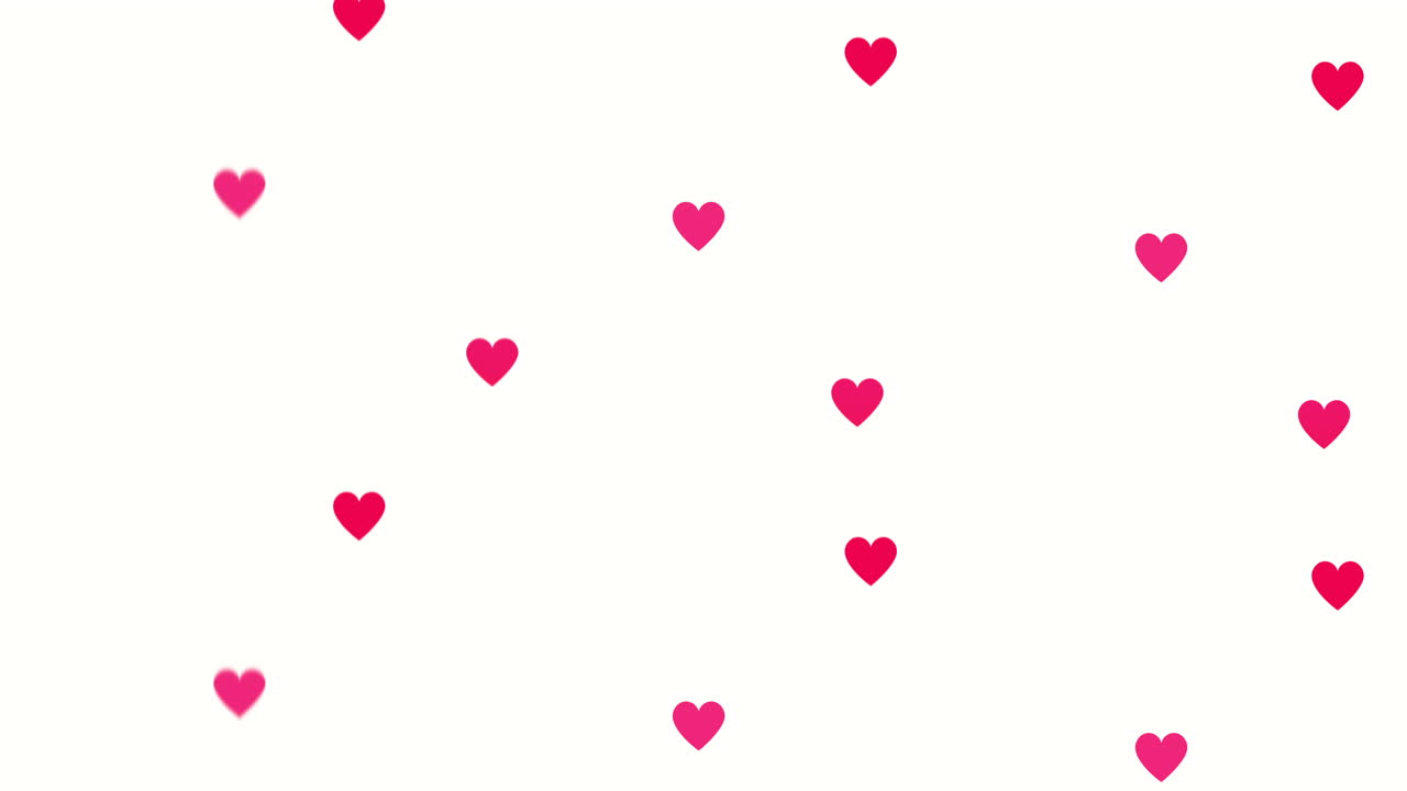 biglietto di san valentino con disegno di cuori d'amore