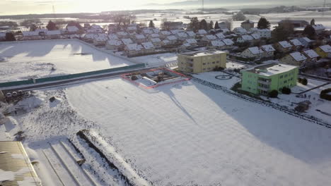 Bauarbeiten-Für-Eine-Neue-Turnhalle-Im-Gros-de-Vaud-Gebiet-In-Echallens