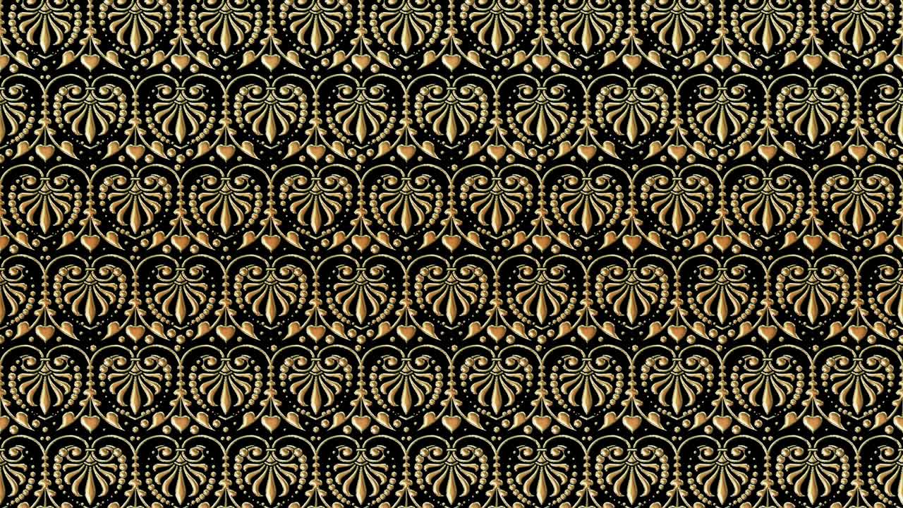 el patrón imperial. ornamento animado dorado.